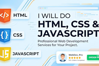 do HTML,CSS and java script for web sites designing