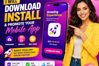 do mobile app marketing, app promotion install, apple app store, google play,