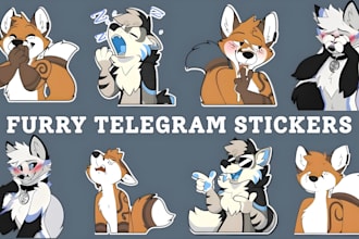 do furry telegram stickers discord animated nsfw furry sticker pack furry emotes