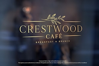 elegant restaurant logo design for fine dining and cafés