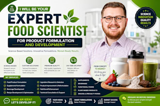 be your expert food scientist for product formulation and development