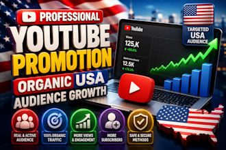 organic USA youtube promotion and video promotion