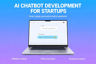 develop an ai chatbot for your website, business, or startup