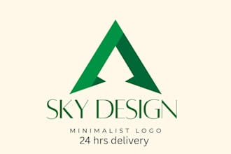 design minimalist logo for startups in 24h