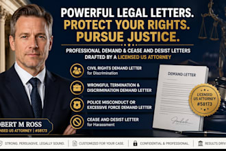 draft a powerful civil rights demand letter for discrimination as a US attorney