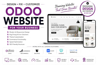 design fix customize odoo bigcommerce bigcartel ecwid godaddy shift4shop website