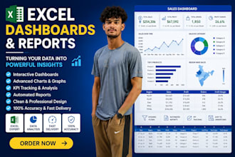 create excel dashboards and reports
