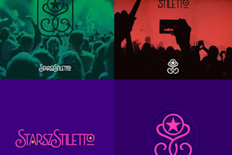 bold singer logo design for artists and music creators