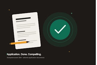 create a complete professional job application