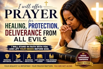 offer prophetic prayer for healing protection deliverance from all evils
