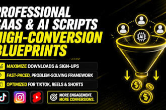 write high converting saas and ai product scripts for reels and tiktok