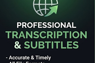 professionally transcribe and translate your audio or video