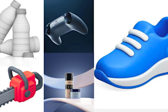 create 3d product modeling, realistic rendering and 3d product animation