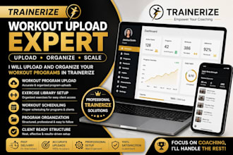 be your trainerize workout upload and program setup expert