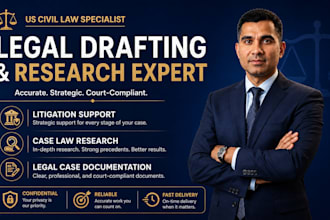 provide litigation support, case law research, legal case analysis documentation