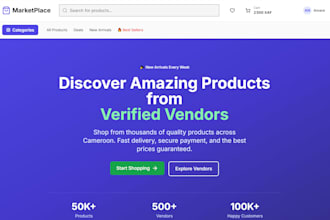 build your fullstack web app or marketplace