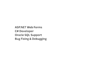 fix aspnet web forms, c sharp and oracle sql issues