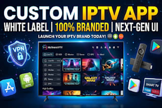 customize iptv smarters pro v4,v3 app with custom logo, name, VPN  admin panel