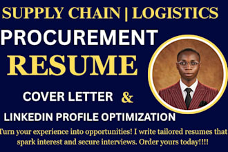 write supply chain resume, logistics resume, warehousing and transport