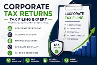 prepare corporate tax returns for US businesses