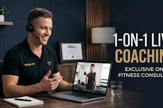be your exclusive 1 on 1 live virtual fitness coach