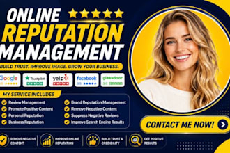 do online reputation management, ORM services to suppress negative link, SEO
