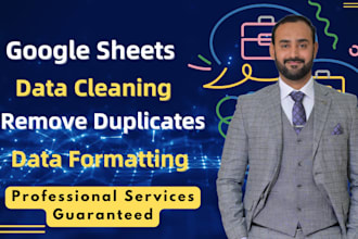 clean excel data, remove duplicates, and format spreadsheets
