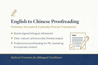 proofread and refine english to chinese bilingual content