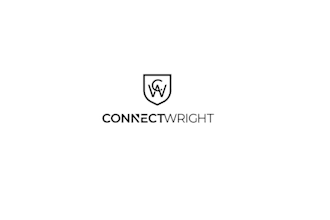 create connect wright logo design