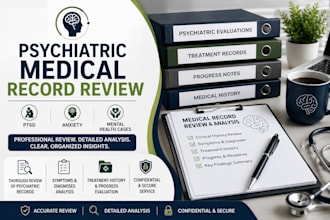 re view medical records for ptsd anxiety and mental health cases