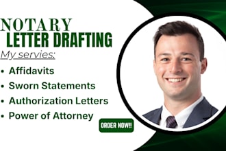 notarize legal documents, irs forms, affidavit as US notary