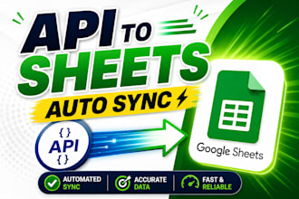 automate any API to google sheets or excel using python