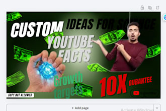 deisgn professionally banners posters and thumbnails,skills