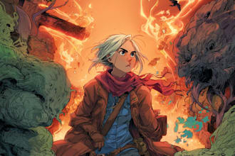 draw a comic book, cover art or manga in anime style