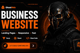 business website or landing page