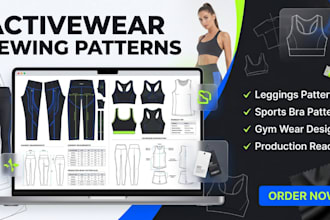 gym wear sewing patterns, fitness, activewear brands, leggings and sportswear