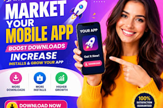 do mobile app promotion, app marketing, app rating review, ios google play