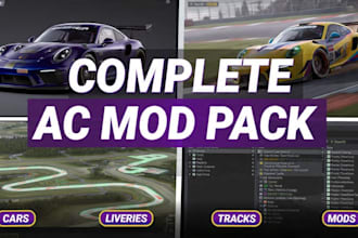 create custom assetto corsa cars, liveries, tracks and vehicle mods