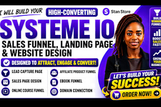 build systeme io website, systeme io sales funnel systeme io landing page expert