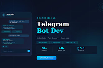 create a custom telegram bot for your business