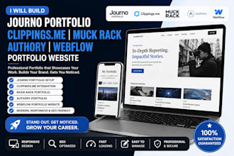 build journo portfolio clippings me muck rack authory webflow portfolio website