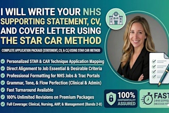 write a compelling nhs nursing supporting statement for your application