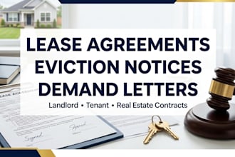 draft lease agreement eviction notice landlord tenant rental dispute legalletter