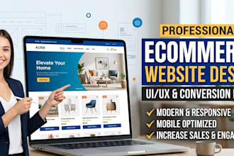 design a modern ecommerce website UI UX