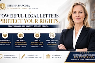 draft a powerful civil rights discrimination demand letter