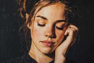 oil painting portrait and illustrations