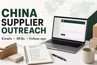 find china suppliers and write rfq outreach emails