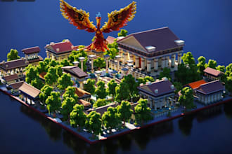 build custom minecraft maps, spawns, hubs and terrain for your server