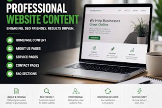 write professional website content for your business