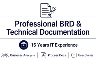 write professional brd and technical documentation